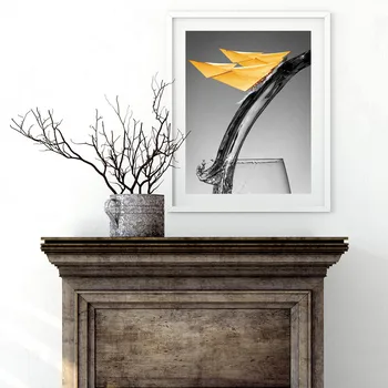 

Custom Poster Water glass#a Canvas Wall Art Picture Set Posters Home Decor Prints Abstract Prints for Room20-0630-55