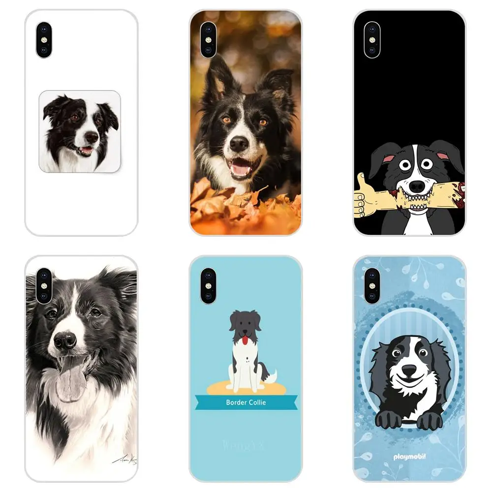 

Black White Border Collie Dog Puppy For Huawei Nova 2 V20 Y3II Y5 Y5II Y6 Y6II Y7 Y9 G8 G9 GR3 GR5 GX8 Prime 2018 2019