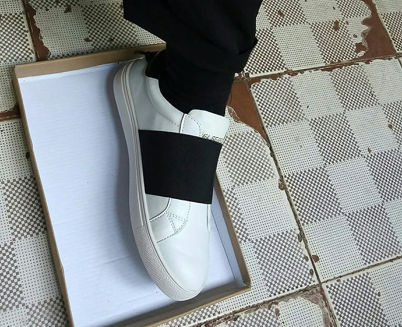 Подиумные эластичные ботинки на плоской подошве; женские слипоны; кроссовки на платформе; Роскошные Дизайнерские кроссовки белого цвета на толстой подошве; женская обувь для активного отдыха