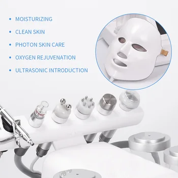 

2020 New Clean Skin Care Vacuum Face Cleaning Hydro Water Oxygen Jet Peel Machine 7 in 1 Hydra Dermabrasion Beauty Instrument