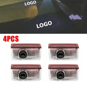 

4pcs LED Door Step Courtesy Projector Shadow Light For Mercedes-Benz Logo