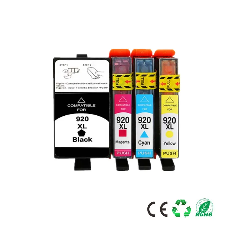 2 комплекта 920 совместимый чернильный картридж для hp 920XL для hp 920 Officejet 6000 6500 6500A 7000 7500 7500A принтер с чипом