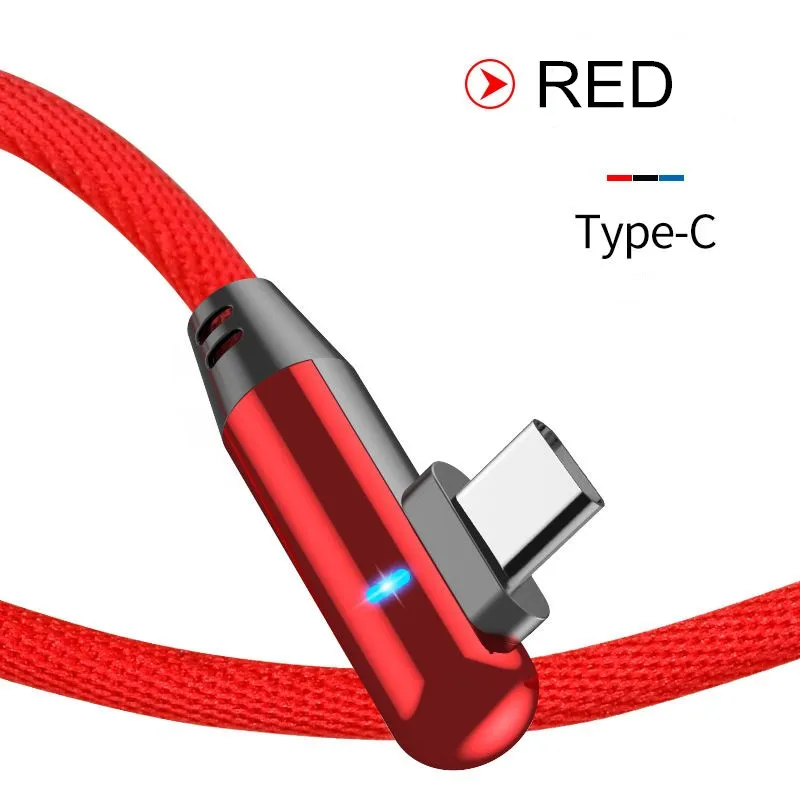 Vanniso 1m 2m usb type C кабель для быстрой зарядки usb c кабель для передачи данных type-c зарядное устройство usb-c для samsung S8 S10 Note 9 A50 Xiaomi mi8 K20 - Цвет: Red