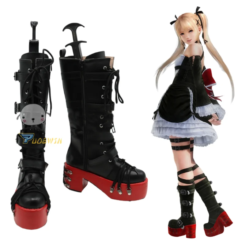 ゲームデッドオアアライブ 5 マリーローズコスプレ靴アニメパーティーブーツカスタムメイド Marie Rose Boots Bootsmary Mary Aliexpress