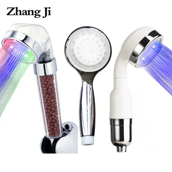 

Zhang Ji LED SPA Shower Head Temperature Sensor Anion Filter Water Flow Generator Spray Nozzle Premium Water Purifier 3 Types