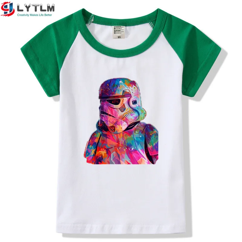 LYTLM/топы для маленьких девочек, детская одежда с Дартом Вейдером, футболки для мальчиков, Детская футболка vetement enfant fille, Звездные войны, Дарт Вейдер, Детская футболка для мальчиков