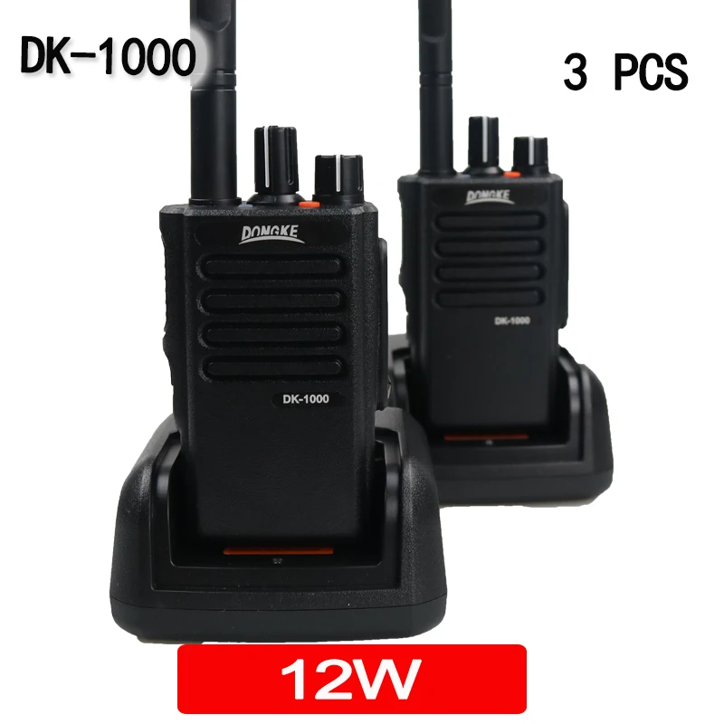 3 Pcs Dk-1000 Ad Alta Potenza Walkie Talkie Stazione Radio A Portata Di Mano Ham Radio Sq Ricetrasmettitore Radioamatore Walkie-Talkie Communicator