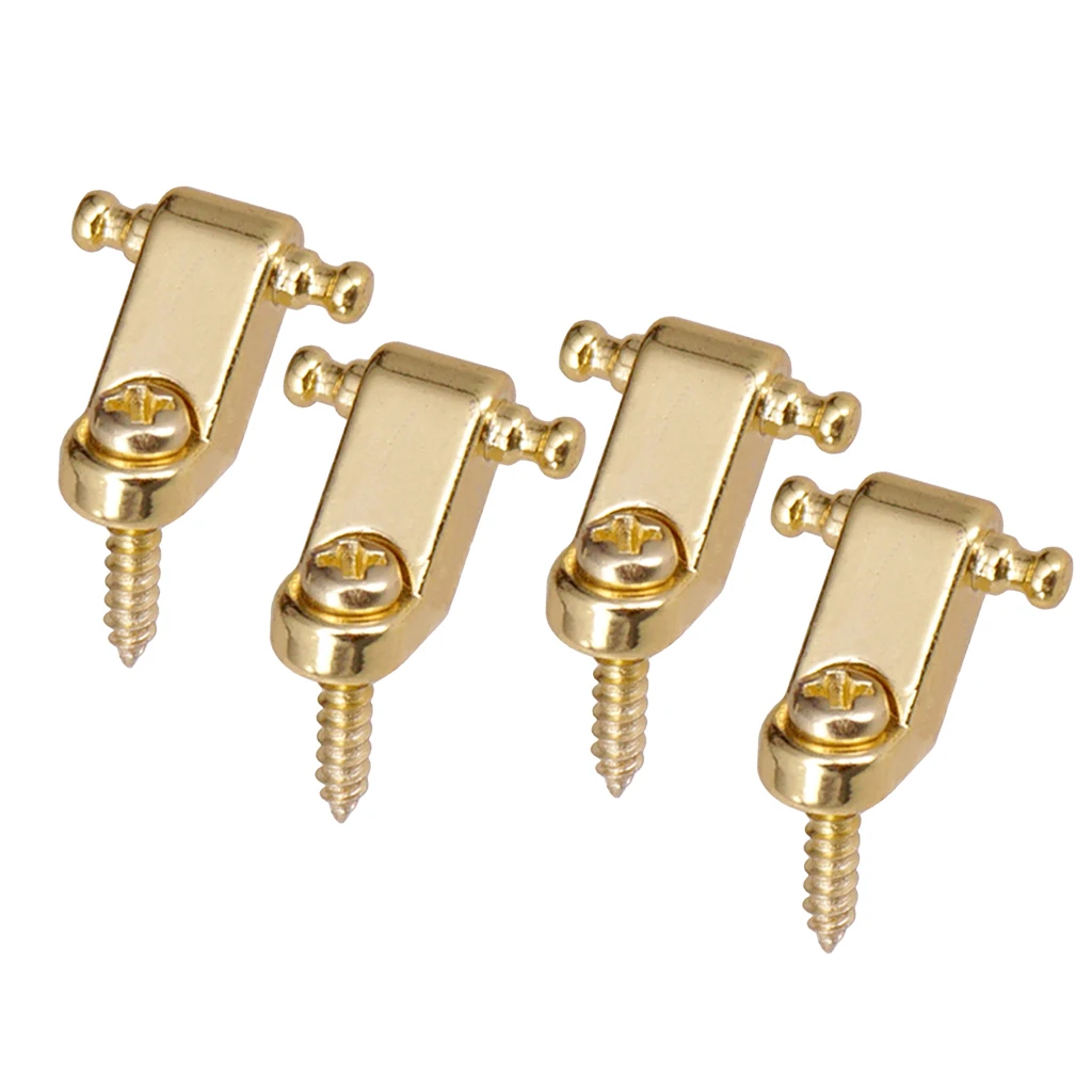 4x String Tree Retainer Assembly Trees Guide FElectric Guitar Parts, Golden