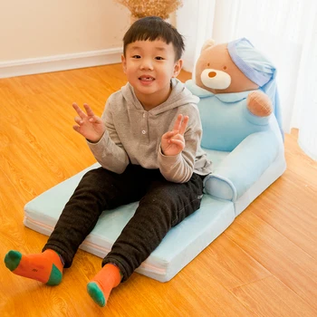 

Children Folding Small Sofa Cartoon Cute Boy Girl Lazy Chair Kindergarten Baby Stool Reading Removable Washable