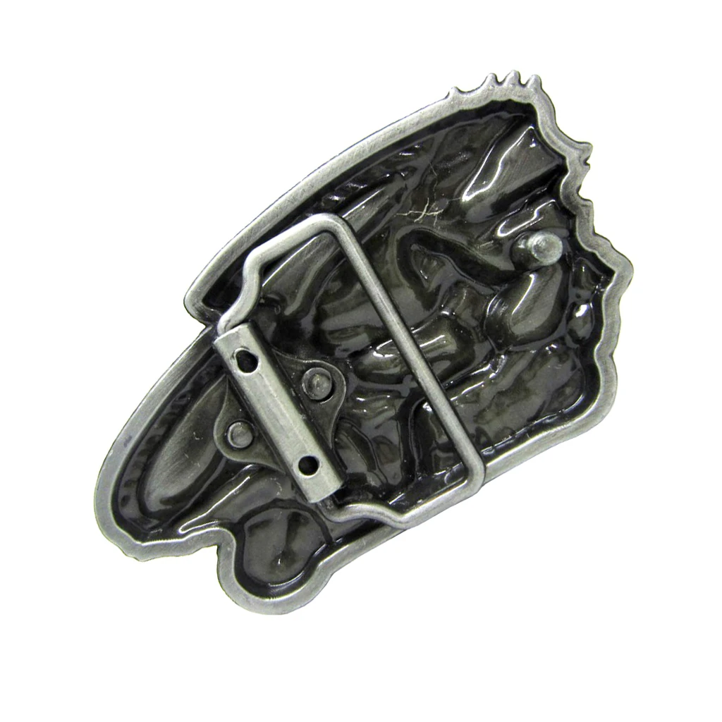 Cowboy Men's Belt Buckle Motorcycle Biker Style Oval Shape Men Accessories