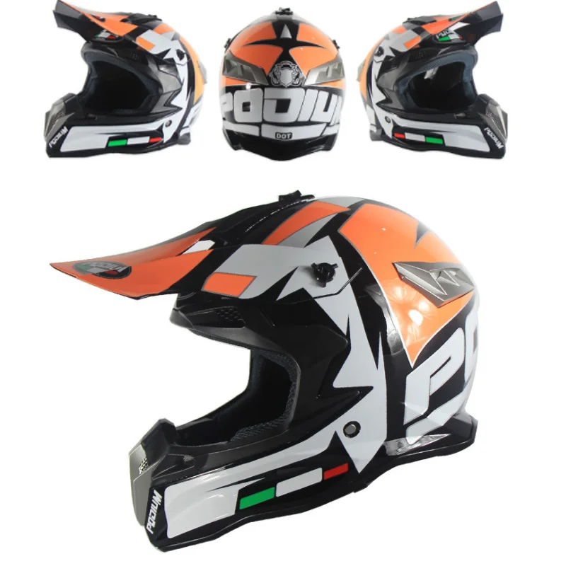 Полнолицевой шлем горный bikedownhike rashing горный крест-шлем с флагом casque moto cross Байкерский шлем capacete moto Mask