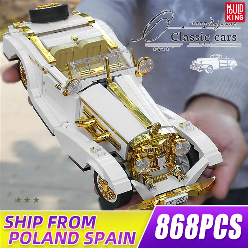 MOULD KING 10003 Technical Car Model The MOC K500 Vintage Building Blocks Assembly Bricks Kids DIY Toys Christmas Gifts | Игрушки и