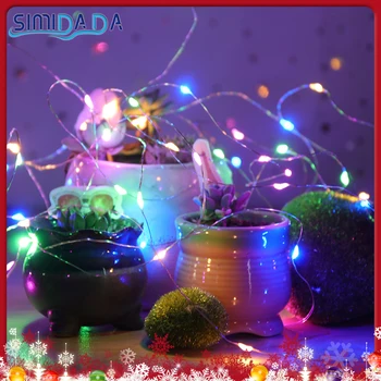 

1PC LED Color String Light 3M 2M USB Powered Copper Wire Christmas Outdoor Fairy Led Strip Light For Xmas Garland Party Wedding