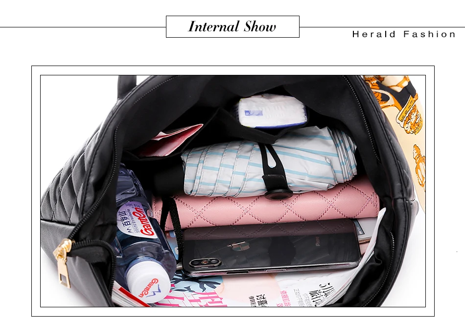 Herald модная женская большая сумка на плечо, дорожные сумки, кожаная стеганая сумка из искусственной кожи, женские роскошные сумки, женские сумки, дизайнерские сумки для девочек