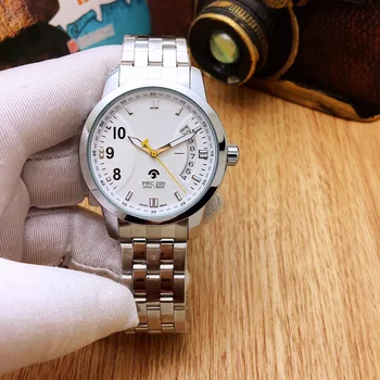 

Men's Date Display Quartz Watch Business Stainless Steel Strap Wristwatch Clock Fashion Brand Watches Mirar relojes para hombre