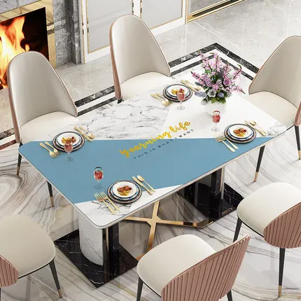 PVC Soft Glass Oilproof Waterproof Table Covers PVC Tablecloth Oil Tablecloth Glass Soft Cloth Home Textiles Almofadas Placemats - Цвет: 1.5mm