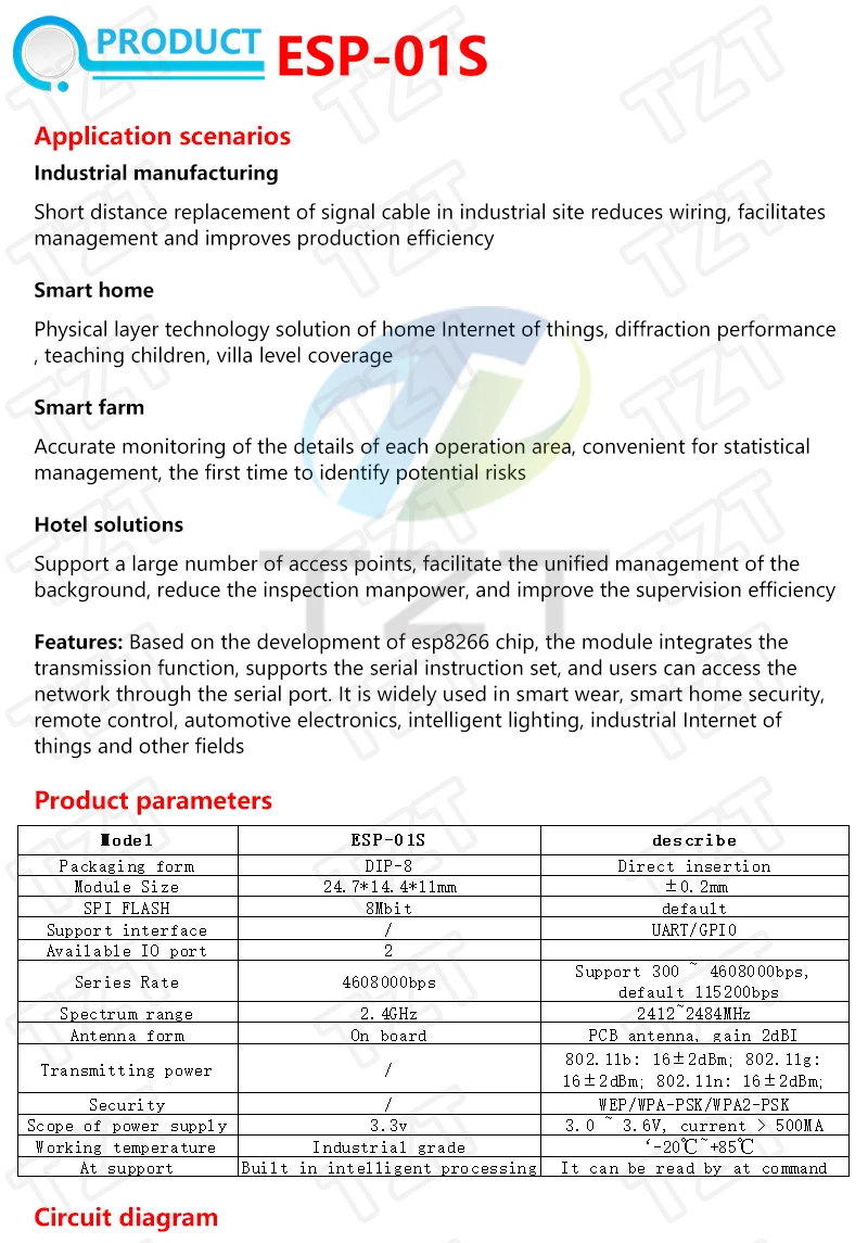 ESP8266 5V WiFi-Relaismodul DS18B20 DHT11 DHT22 RGB LED Controller Dinge Smart Home Fernbedienung Schalter Telefon APP ESP-01S – Detail 15