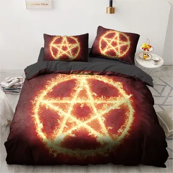 

Magic Quilt Cover Sets 3D Custom Design Modern Comforther Cases Pillow Cases King Queen Super King Twin Size Black Bedclothes