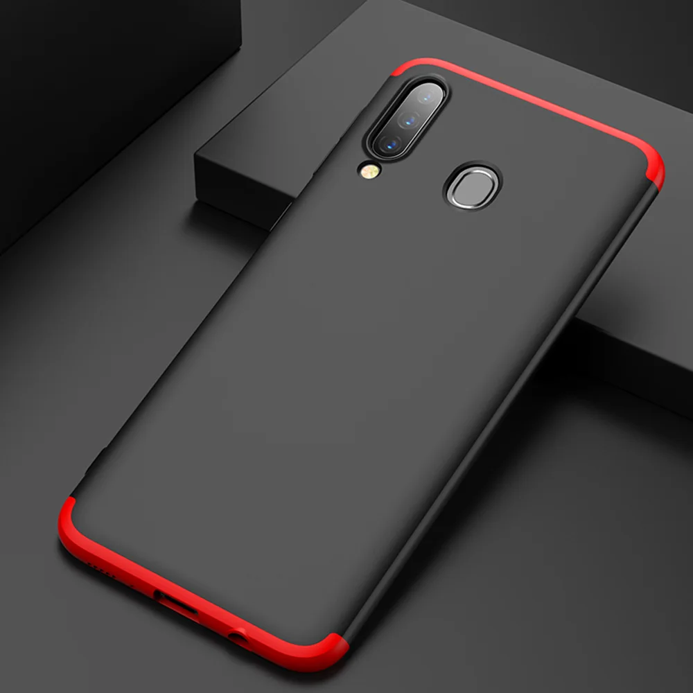 Для samsung Galaxy A10/A30/A50 чехол 3 в 1 полная защита противоударный матовый чехол для задней панели телефона