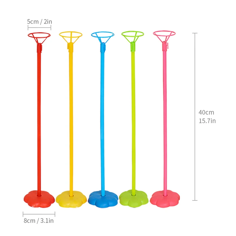 7 трубок подставка для воздушных шаров держатель для шарика Колонка воздушный шар "Конфетти" детский душ Дети День Рождения Вечеринка свадебные украшения поставки - Цвет: 5pcs