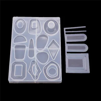 

Transparent Silicone Mould Geometric Irregularities Resin Decorative Craft DIY Mold epoxy Resin Molds for Jewelry Necklace
