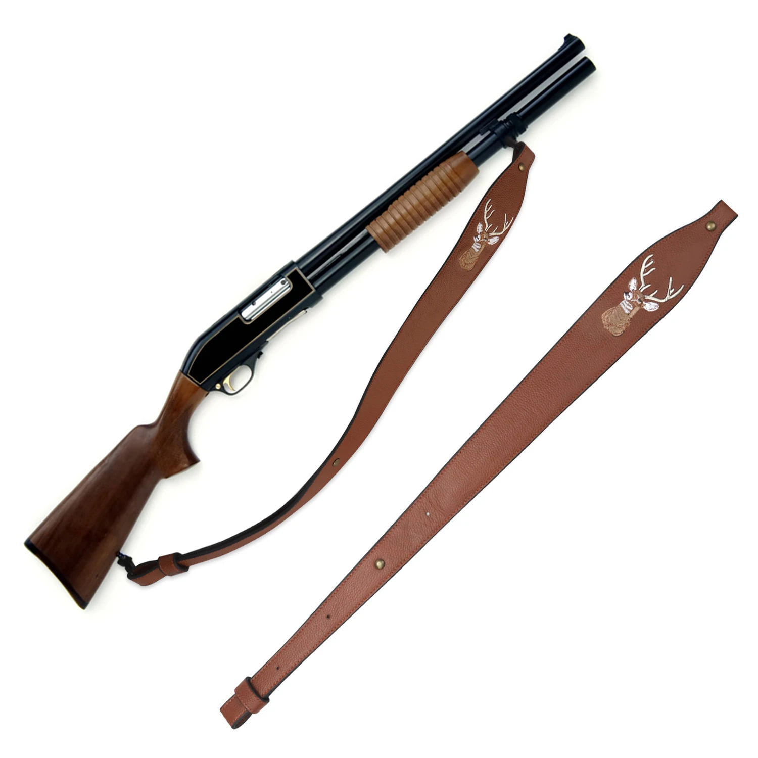 Tourbon-Cinturón ajustable piel auténtica Rifle, correa de hombro para escopeta, accesorios para pistola de caza, color marrón, 67-94cm - AliExpress Deportes y entretenimiento