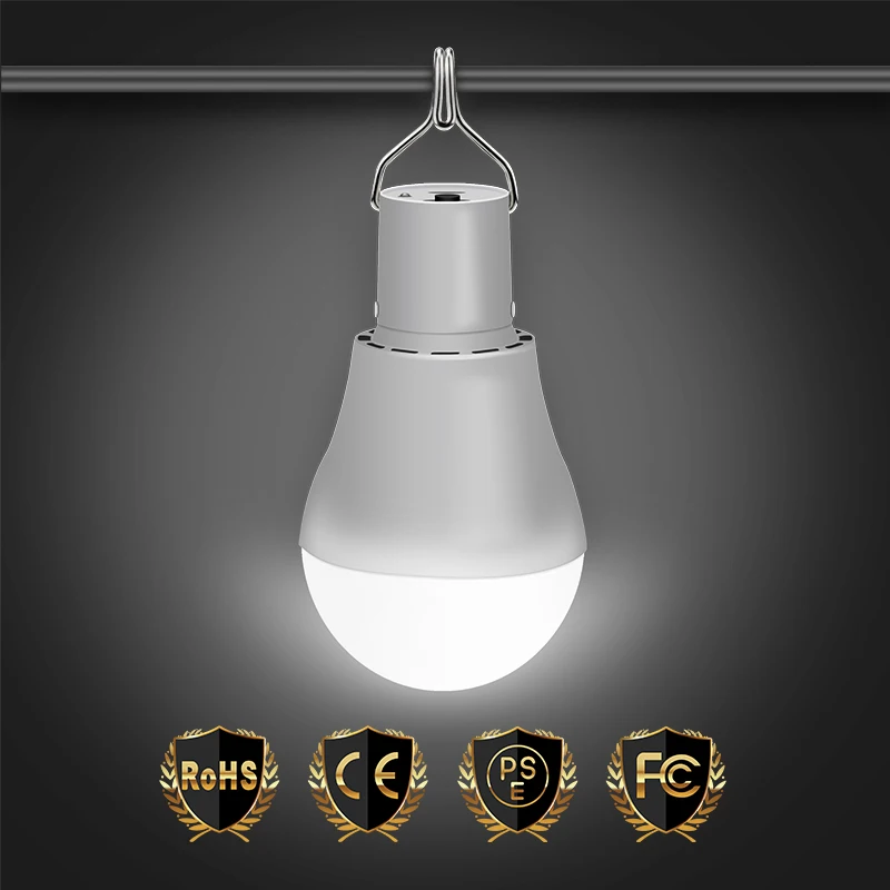 

WENNI LED Solar Light Outdoor Camping Bulb Garden LED Night Light Solar Energy Lamp 15W Portable LED Lamp USB Emergency Bulb 5V