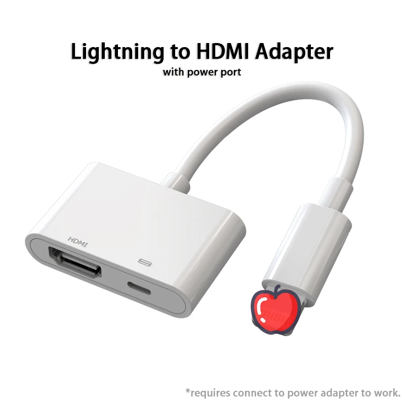 1080P HDMI адаптер для Lightning-HDMI Проектор Монитор ТВ большой экран для iPhone 11 iPad iPod для iPhone X Прочный TPE