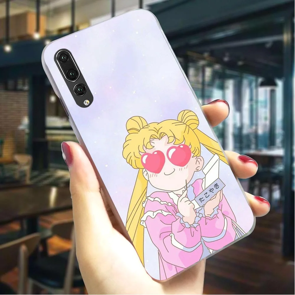 K2504901 С рисунком из аниме «Сейлор Мун» чехол для телефона для huawei Honor 9X Pro крышка 6A 7A 8/9/10 Lite вид 20 Pro 9X Y6 Y7 Y9 Nova 3/3i/4/5i - Цвет: K2504901