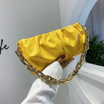 

Cloud Bag WOMEN'S Bag 2020 New Style Clutch Bag Solid Color Pleated Dumpling Bag Retro Crossbody Bag Shoulder bag handbag