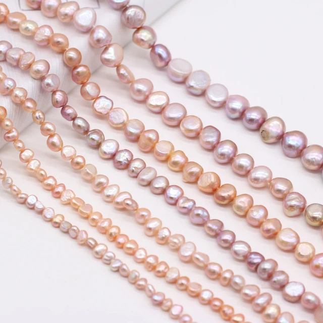  Natural Rice Shape Freshwater Pearl Beads,Real Pearls Bead for  Craft Jewelry Making Bracelet Necklace Earrings Sewing Beads (Color :  Orange, Size : 9-10mm) : Arts, Crafts & Sewing