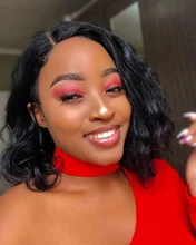 Bob corto peluca del pelo humano del frente del cordón pelucas con minimechones brasileño ondulado sin costuras Bob pelucas para mujeres cierre 4x4 peluca Pre arrancado