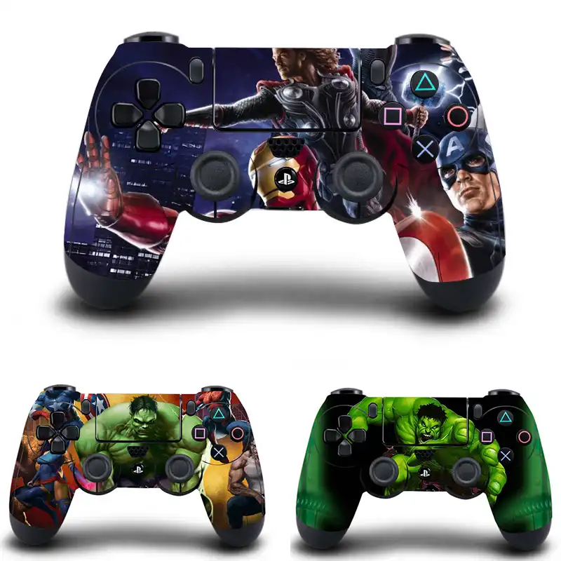 Marvel S The Avengers Stickers Ps4 Controller Skin Vinyl Decal Sticker For Sony Playstation 4 Dualshock 4 Wireless Controller Stickers Aliexpress