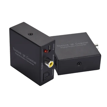 

Two-way conversion Coaxial to Toslink OR Toslink to Coax Digital Audio Converter Bi-Directional Digital Audio Signal Adapter