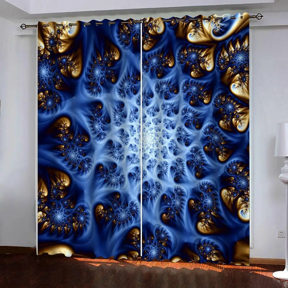 Fantasy Blue Elf Blackout Curtains 3d Blinds Finished Drapes Window