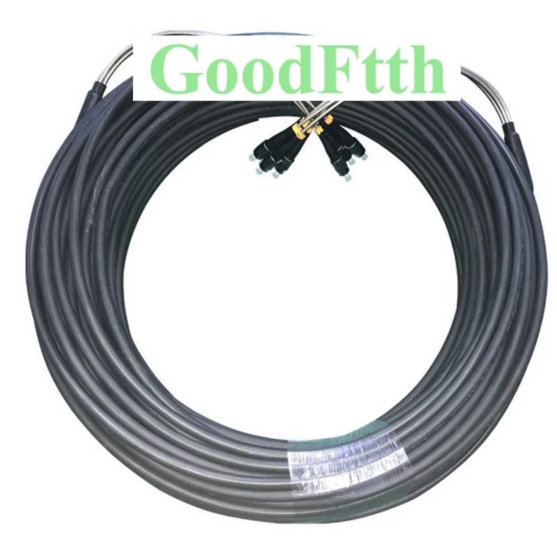 Тактическое поле ТПУ бронированный патч-корд FC-FC UPC SM 4 ядра GoodFtth 10-50 м