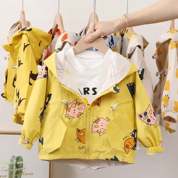 

Baby Fashion Jackets Kids Outerwear Cute Windbreaker Baby Boy Girl Clothing Spring Autumn Outerwear Children Coats