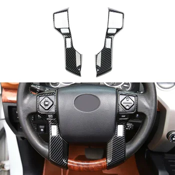 

Carbon Grain Steering Decoration Trim Overlay Cover Trim 2pcs Safe ABS Durable