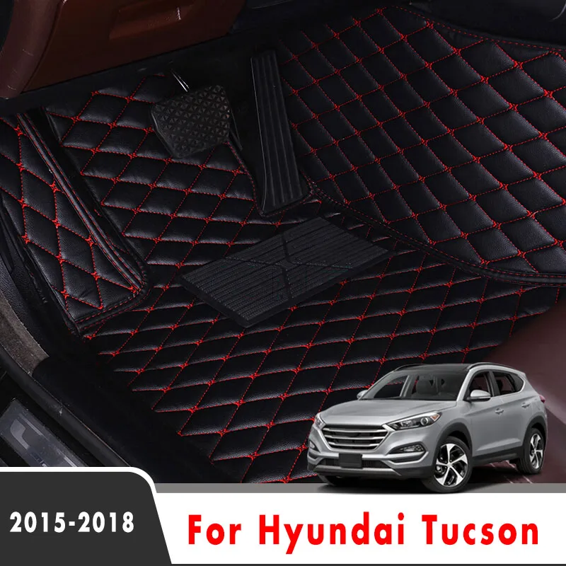 Автомобильные коврики для Hyundai Tucson водонепроницаемые из кожи 2018 2017 2016 2015 |