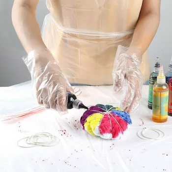

100 Pcs Disposable Transparent Cleaner Sanitary Oil Resistant Apron