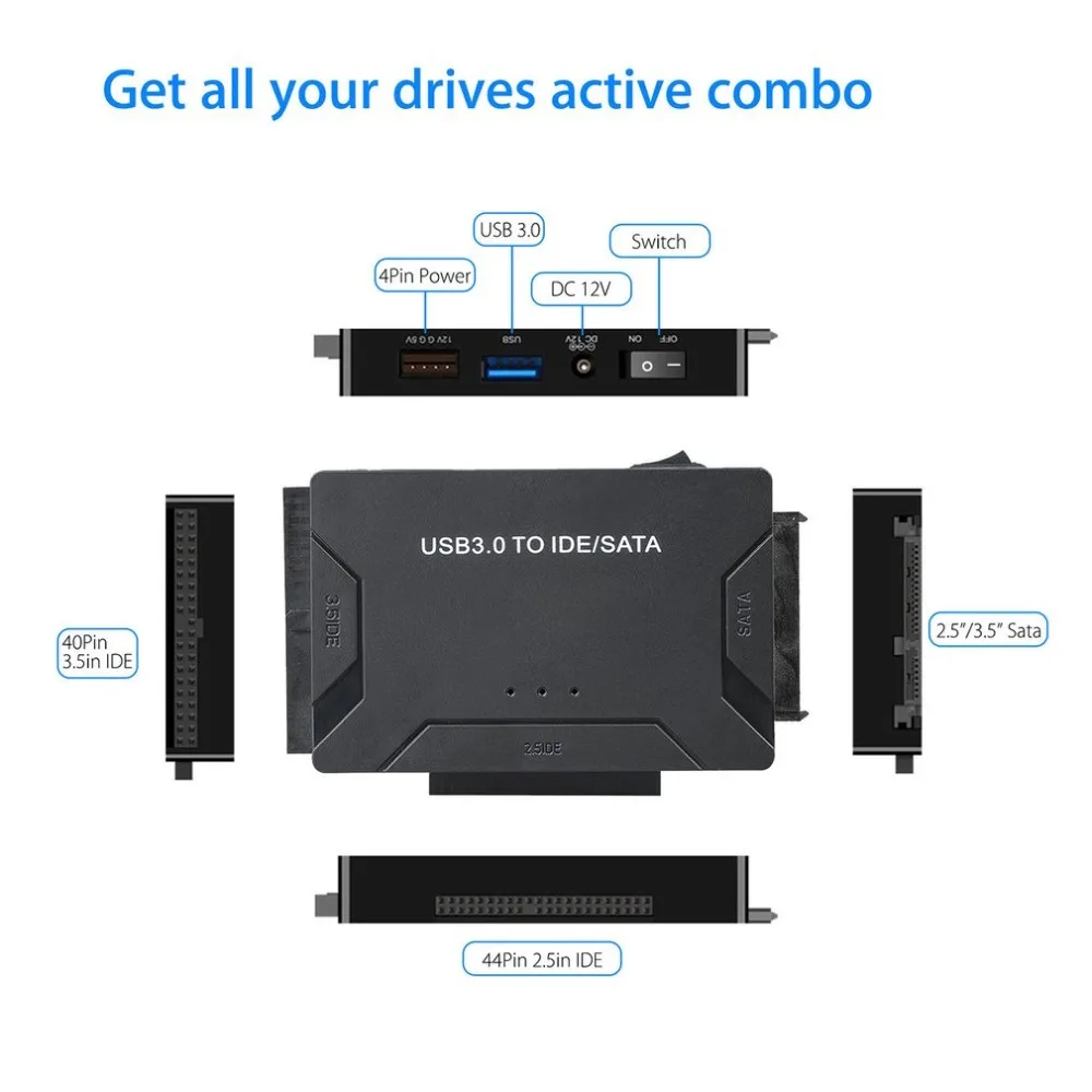 USB 3 0 для IDE/SATA конвертер супер 5 Гбит/с передачи внешний жесткий диск адаптер