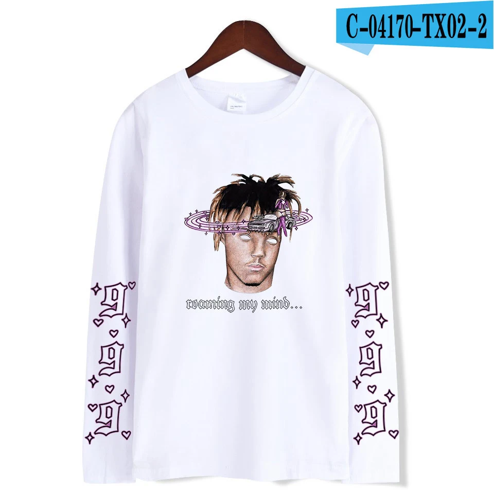 Rapper Juice Wrld 2D хип-хоп футболки с принтом женские/мужские повседневные футболки с длинным рукавом Новое поступление, горячая Распродажа, модная футболка - Цвет: picuure color