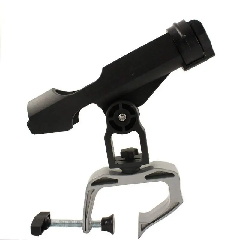 

Fishing Boat Rods Holder 360 Degree Rotation Adjustable Power Lock Fishing Rod Racks Folding Holder with Large Clamp Opening