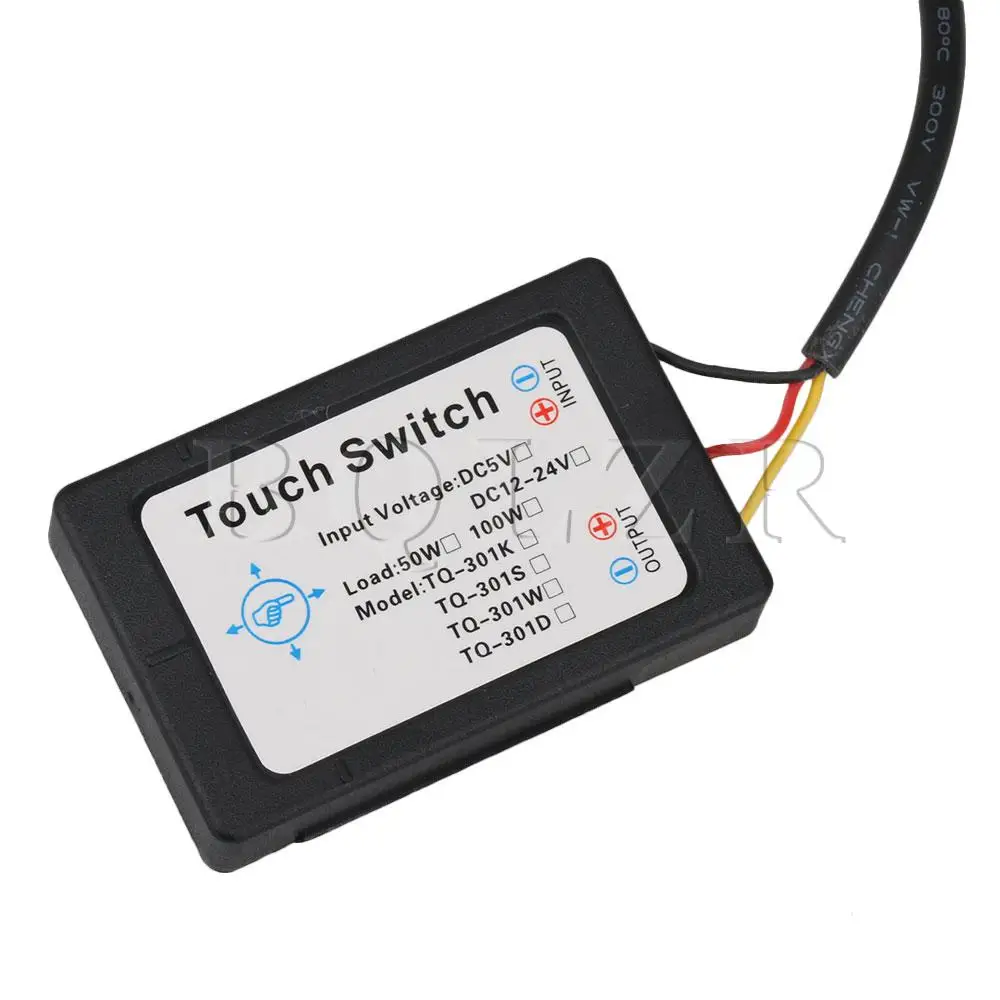 BQLZR AC100-240V вкл/выкл зеркало изолированный сенсорный выключатель TQ-301SW для лампы освещения