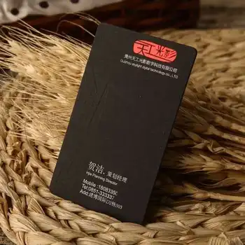 

factory price cambric paper material paper business card,burlap lined paper card with custom logo/printing