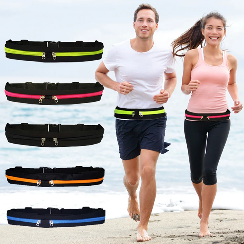 Small Portable Waterproof Sports Running Waist Bag Outdoor Phone Jogging Pouch Training Racing Hiking Cycling Belts Running Bag