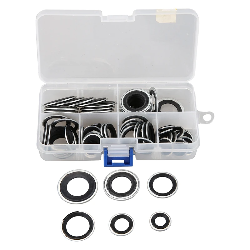 60 Pieces Sealing Gaskets for Automotive Air Conditioning Systems
