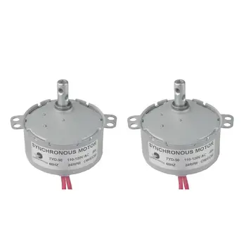 

CHANCS Slow Speed Electric TYD-50 110V AC 24RPM CW/CCW Permanent Magnet Synchronou Electric Motor 2PCS