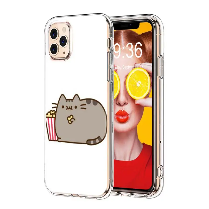 Силиконовый ТПУ чехол для iPhone 11 11Pro XS MAX XR X Kawaii милый кот для iPhone 8 7 6S 6 Plus 5S чехол для телефона