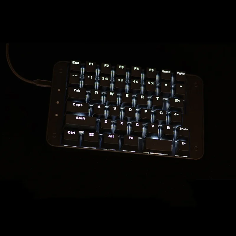 87 клавиш эргономичная микро сплит-клавиатура механический программатор эффективный монтаж текста одной рукой DIY пользовательская программируемая клавиатура